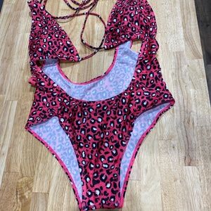 Animal print swimsuit